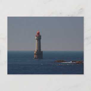 Vuurtoren van het Jument Finistère Frankrijk Briefkaart