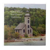 vuurtoren van het Kanaal van Groot-Eiland Tegeltje (Voorkant)