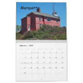 vuurtoren van het Michigan Upper Peninsula Kalender (Feb 2027)