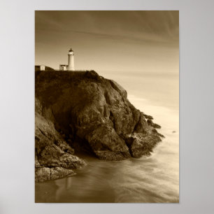 vuurtoren van het noorden   Fort Canby State Park, Poster
