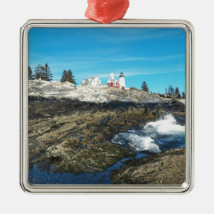 vuurtoren van het punt Pemaquid 14 Metalen Ornament