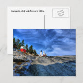 vuurtoren van het punt Pemaquid Briefkaart (Voorkant / Achterkant)