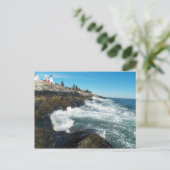 vuurtoren van het punt Pemaquid Briefkaart (Staand voorkant)