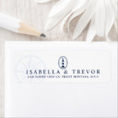 Vuurtoren van het strand | Retouradres Nautical Th Etiket (Insitu)