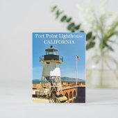 vuurtoren van het type Fort Point, Californië-Brie Briefkaart (Staand voorkant)