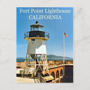 vuurtoren van het type Fort Point, Californië-Brie Briefkaart