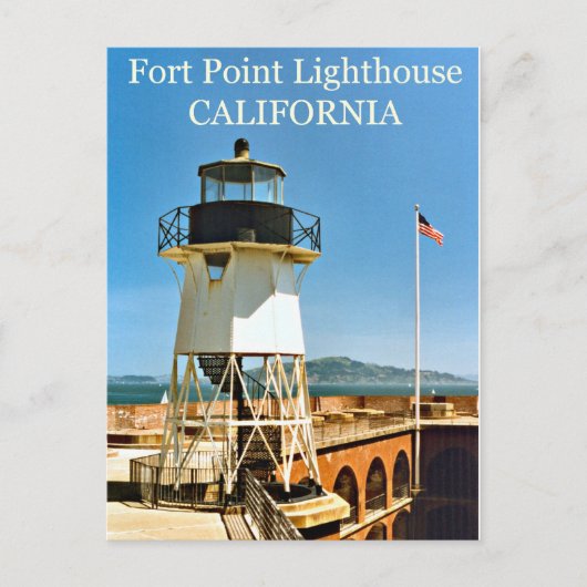 vuurtoren van het type Fort Point, Californië-Brie Briefkaart (Voorkant)