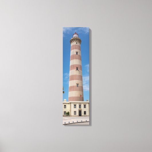 vuurtoren van het verticale canvas Praia da barra Afdruk (Voorkant)