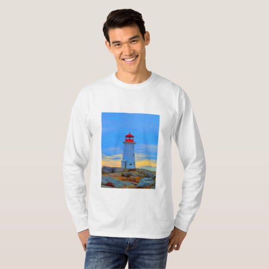 Vuurtoren van het vuurtoren van het shirt van Pegg (Voorkant volledig)