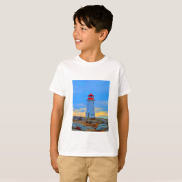 Vuurtoren van het vuurtoren van het shirt van Pegg
