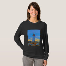 Vuurtoren van het vuurtoren van het shirt van Pegg