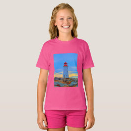 Vuurtoren van het vuurtoren van het shirt van Pegg