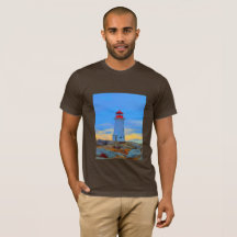 Vuurtoren van het vuurtoren van het shirt van Pegg