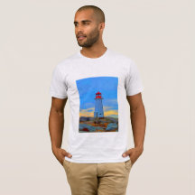 Vuurtoren van het vuurtoren van het shirt van Pegg