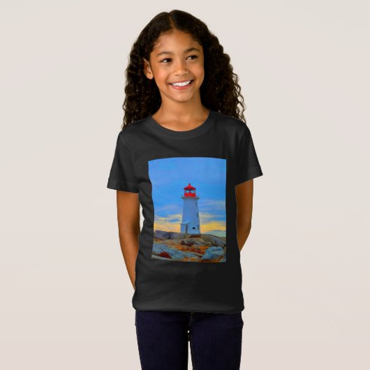 Vuurtoren van het vuurtoren van het shirt van Pegg (Voorkant volledig)