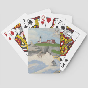 Vuurtoren van het Zee die kaarten afspelen