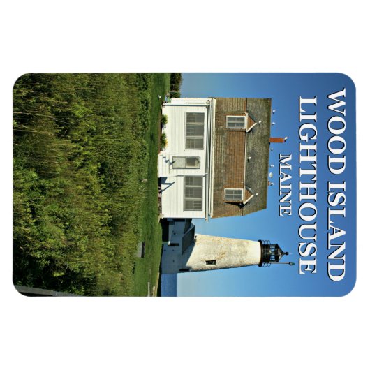 Vuurtoren van hout, Maine Flexi Magnet Magneet (Horizontaal)