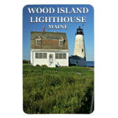 Vuurtoren van hout, Maine Flexi Magnet Magneet (Verticaal)