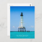 vuurtoren van Islamorada Florida Briefkaart (Voorkant / Achterkant)