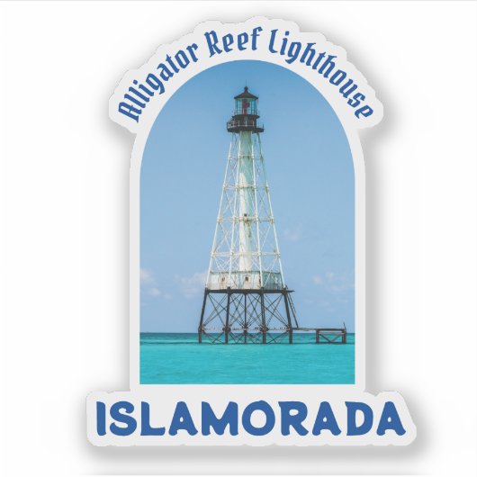 vuurtoren van Islamorada Florida Sticker (Voorkant)
