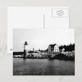 vuurtoren van Isle Au Haut Briefkaart (Voorkant / Achterkant)