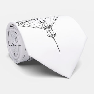 vuurtoren van Kaap Hatteras Blauwdruk 2 Stropdas