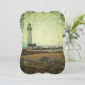 vuurtoren van kaapolie kaart (Staand voorkant)