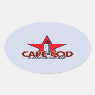 Vuurtoren van Kaapskabeljauw Ovale Sticker