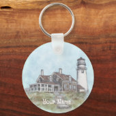 Vuurtoren van Kaapskabeljauw Sleutelhanger (Voorkant)