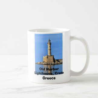 Vuurtoren van Kreta, oude haven, oude haven ... Koffiemok