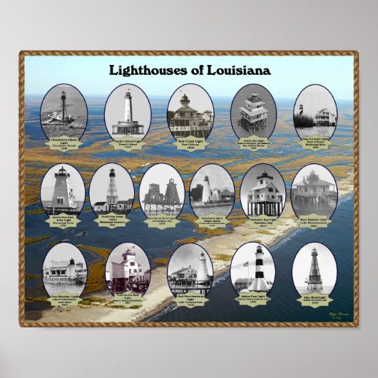 vuurtoren van Louisiana Poster (Voorkant)