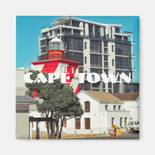 vuurtoren van Maap Town Mouille Point Zuid-Afrika Magneet