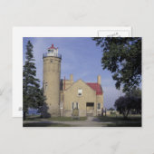 Vuurtoren van Michigan Old Mackinac Point Briefkaart (Voorkant / Achterkant)