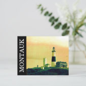 vuurtoren van montauk briefkaart (Staand voorkant)