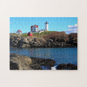vuurtoren van nubbles ( Cape Neddick ) Puzzle Legpuzzel