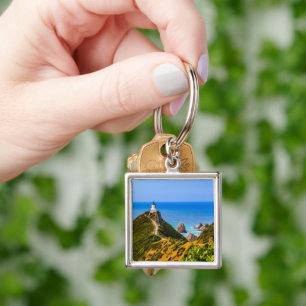 vuurtoren van Nugget Point, Nieuw-Zeeland Sleutelhanger