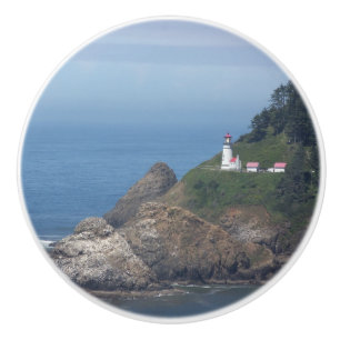 vuurtoren van Oregon Keramische Knop
