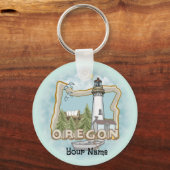 vuurtoren van Oregon Sleutelhanger (Voorkant)