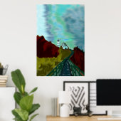 vuurtoren van Point Reyes Poster (Thuiskantoor)