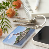 vuurtoren van Pomham Rocks, Rhode Island Sleutelhanger (Voorkant Rechts)