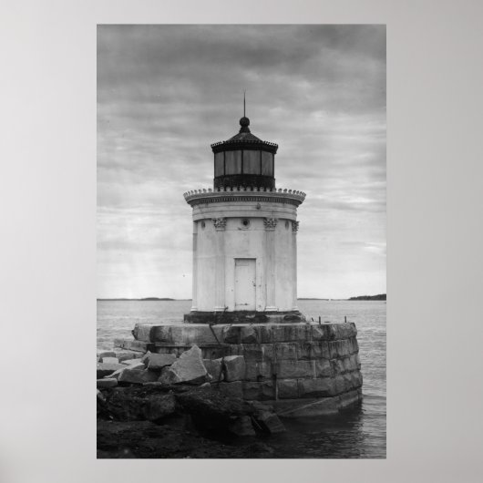 Vuurtoren van Portland Breakwater Poster (Voorkant)