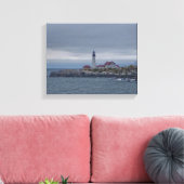 Vuurtoren van Portland Head Canvas Afdruk (Insitu (Woonkamer))