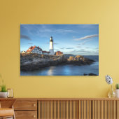 Vuurtoren van Portland Head Canvas Afdruk (Insitu (Woonkamer))