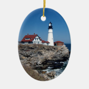 Vuurtoren van Portland Head Keramisch Ornament