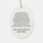 Vuurtoren van Portland Head Keramisch Ornament (Achterkant)