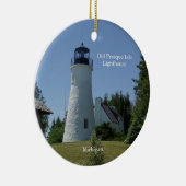 Vuurtoren van Presque Isle Keramisch Ornament (Rechts)