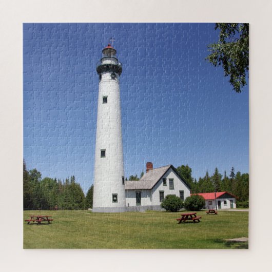 Vuurtoren van Presque Isle Legpuzzel (Verticaal)