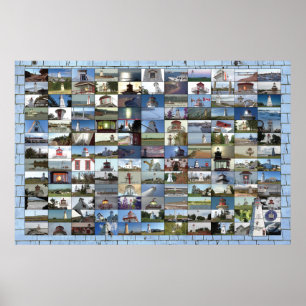vuurtoren van Prince Edward Island Poster