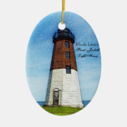 vuurtoren van punt Judith Keramisch Ornament