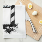 Vuurtoren van Punta Moscarter Theedoek (Quarter Fold)